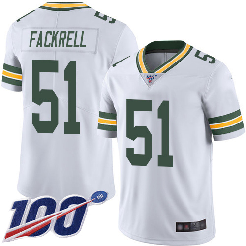 Green Bay Packers Limited White Men #51 Fackrell Kyler Road Jersey Nike NFL 100th Season Vapor Untouchable